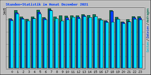 Stunden-Statistik im Monat Dezember 2021