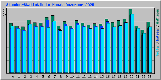 Stunden-Statistik im Monat Dezember 2025