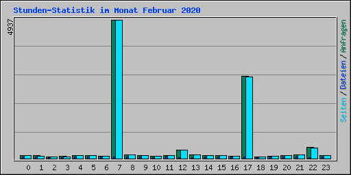 Stunden-Statistik im Monat Februar 2020